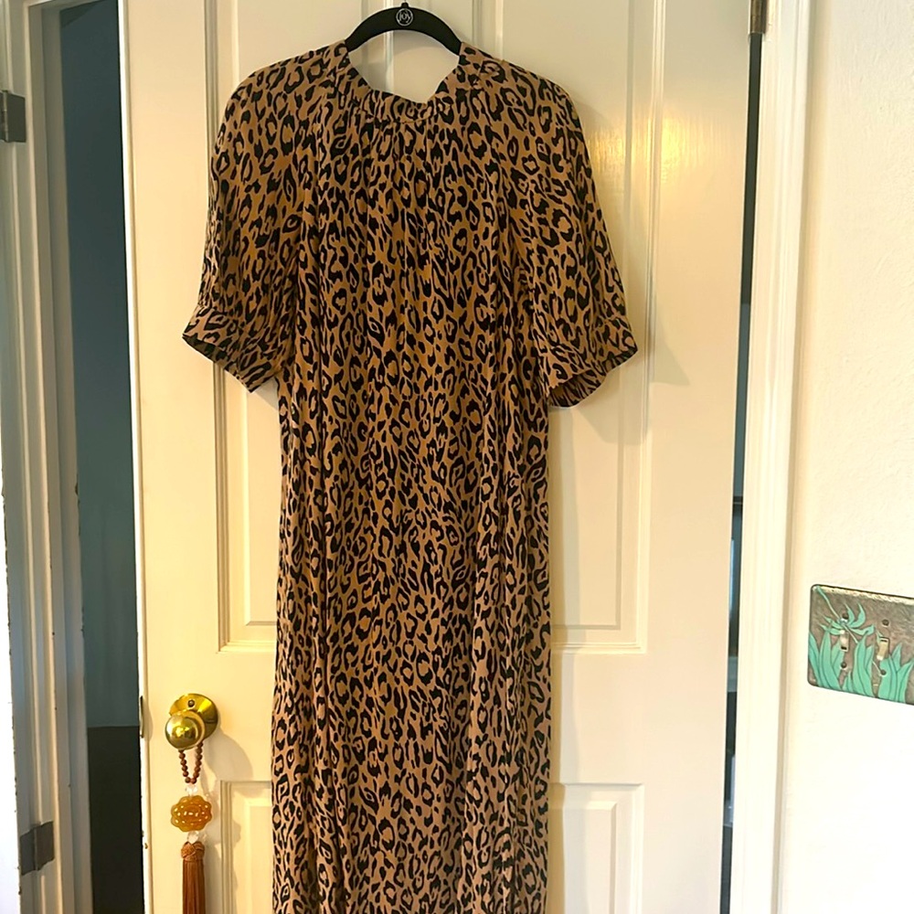 Leopard print Anthropologie dress